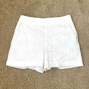 J-Crew White Cotton Shorts
